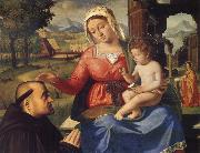 Andrea Previtali The Virgin and Child with a Donor china oil painting reproduction